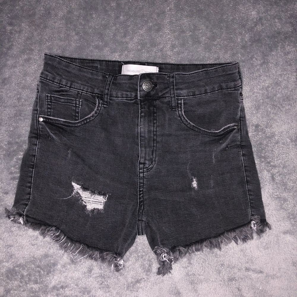 Treasure & Bond - Distressed cutoff denim shorts
